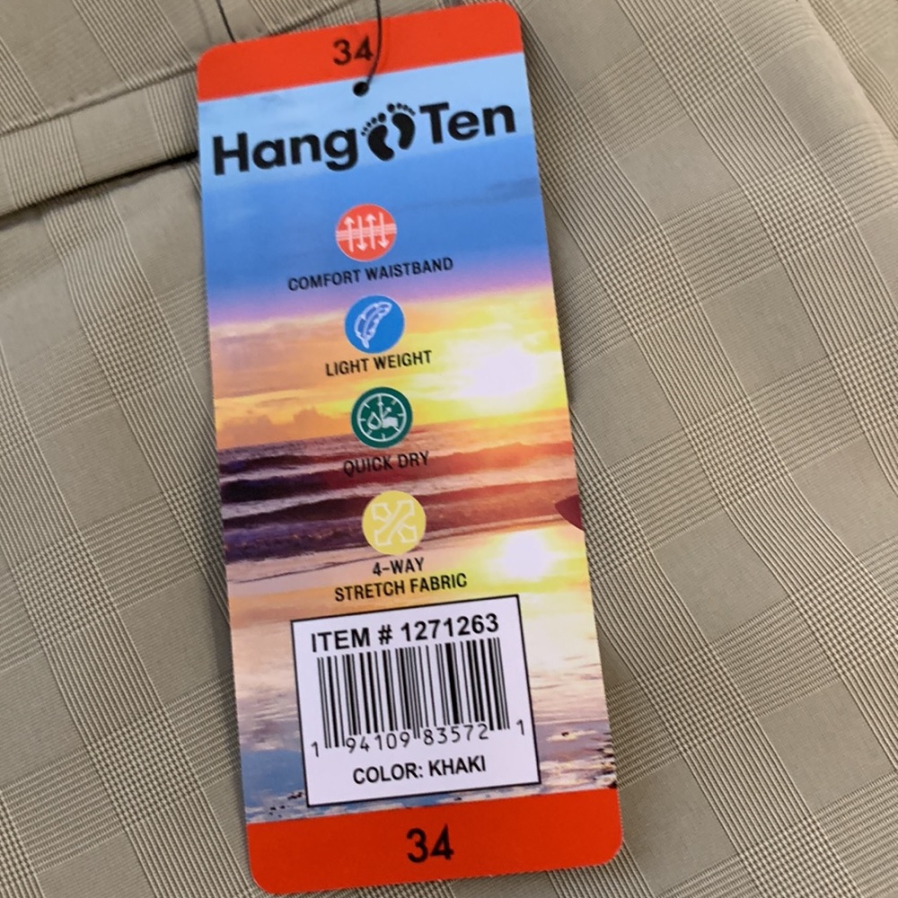 NTW Hang Ten‎ Shorts, Khaki, Size 34 - Picture 3 of 11